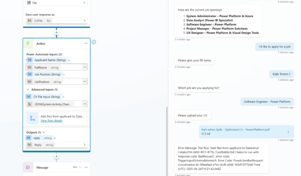 Send file from Agent chat to Agent Flow - Karl-Johan Spiik, Microsoft MVP