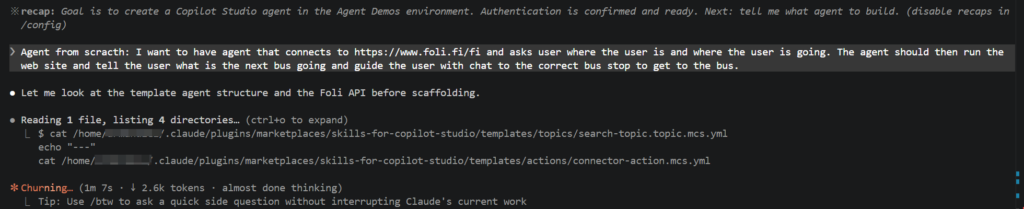 Prompt for Claude Code to build an agent for me
