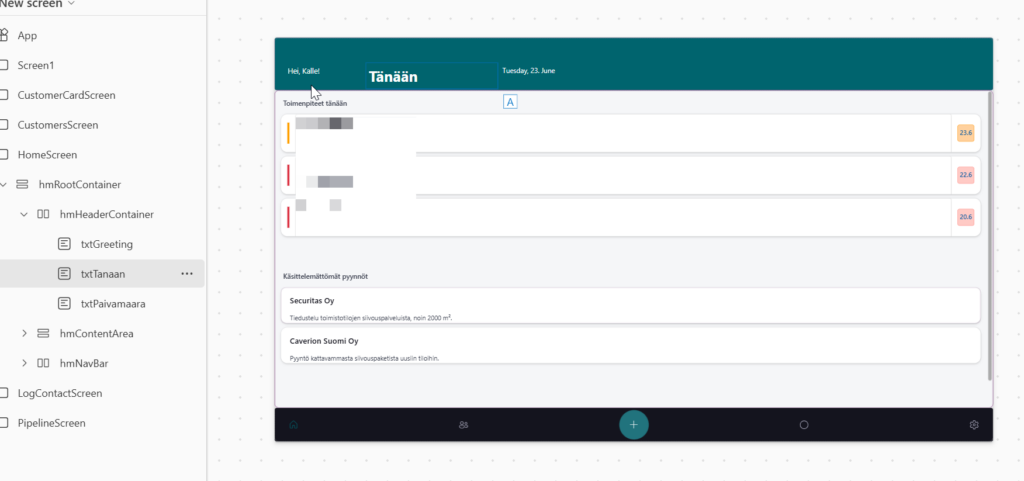 Fixing manually the UI details
